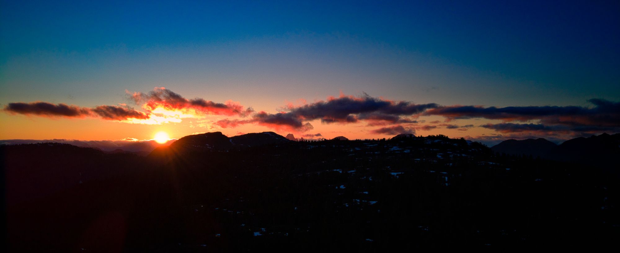 Crest Mountain sunset