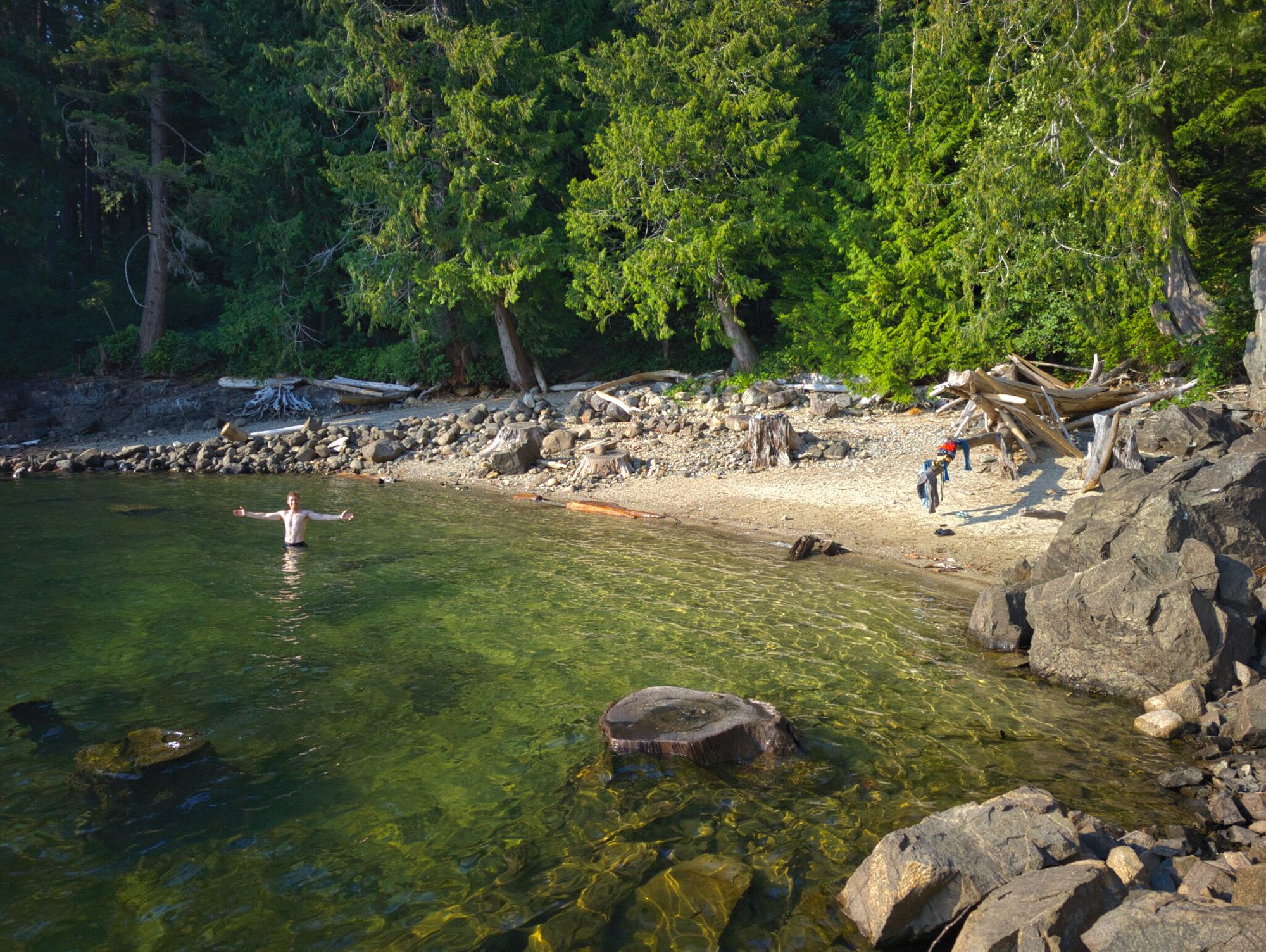 SCT Day 3: Sliammon Lake (Kokanee Creek Camp) to Haywire Bay